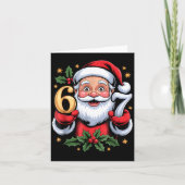 Christmas 67 Funny Xmas Six Seven Ugly Sweater 6 7 カード (正面)
