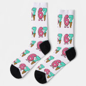 Christmas 67 Ice Cream Socks, dripping design ソックス (左)
