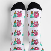 Christmas 67 Ice Cream Socks, dripping design ソックス (上部)
