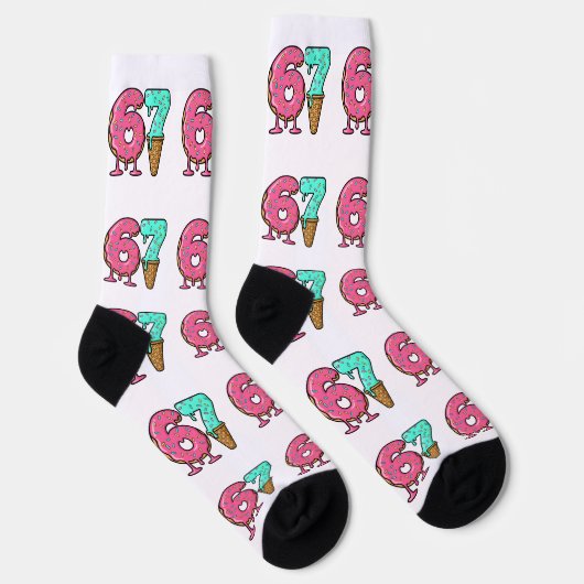 Christmas 67 Ice Cream Socks, dripping design ソックス (右)