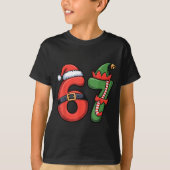 Christmas 67 Meme 67 Santa Elf - Six Seven  Tシャツ (正面)