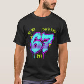 Christmas 67 Meme Design Funny Six Seven Hands 6 7 Tシャツ (正面)