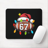 Christmas 67 Meme Football Santa Hat Funny Xmas Bo マウスパッド (マウス)