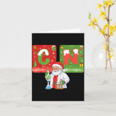 Christmas 67 Meme Science Chemistry Humor Periodic カード (黄色い花)