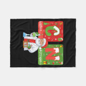 Christmas 67 Meme Science Chemistry Humor Periodic フリースブランケット (正面(横))