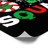Christmas 67 Squad 6 7 Meme Xmas Family Men Women  ポスター (角)