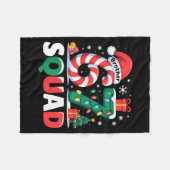 Christmas 67 Squad Brother 6-7 Funny Matching Cand フリースブランケット (正面(横))