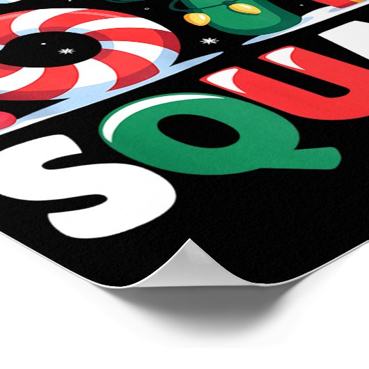 Christmas 67 Squad Brother 6-7 Funny Matching Cand ポスター (角)