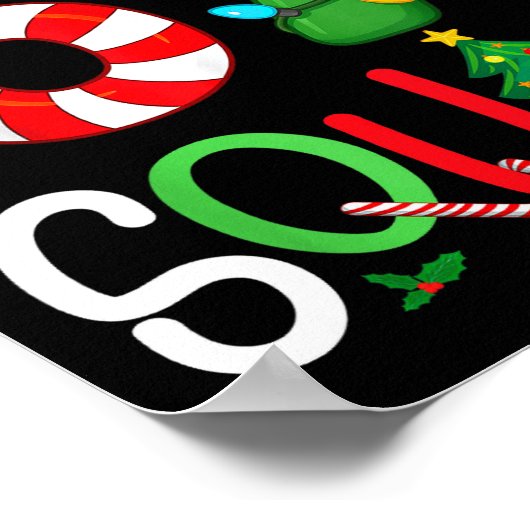 Christmas 67 Squad Funny Candy Cane And Lights Xma ポスター (角)