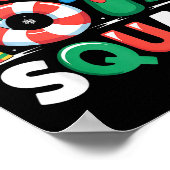 Christmas 67 Squad Funny Candy Cane Lights Holiday ポスター (角)