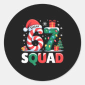 Christmas 67 Squad Sister 6-7 Funny Matching Candy ラウンドシール (正面)