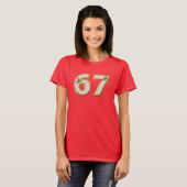 Christmas 67 Tee Funny Gen Z Meme Six Seven Tシャツ (正面フル)
