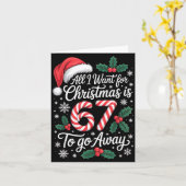 Christmas 67 To Go Away Six Seven Funny Teacher Pa カード (黄色い花)