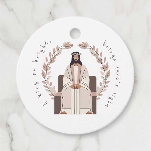 Christmas | A King So Bright | Jesus | Neutrals  フェイバータグ (正面)