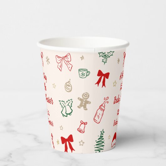 Christmas A Merry Litte Baby Shower  紙コップ (右)