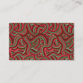 Christmas Abstract Stripes 名刺 (裏面)