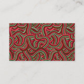 Christmas Abstract Stripes 名刺 (正面)