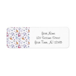 Christmas Address Labels – Santa & Holiday Animals ラベル
