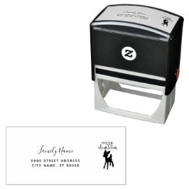 Christmas Address Self-inking Stamp セルフインキングスタンプ