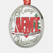 CHRISTMAS AEMT Advanced Emergency Medical Tech メタルオーナメント (左)