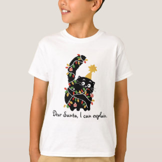 Christmas Aesthetic Santa Cat Cute Funny Tシャツ