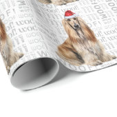 Christmas Afghan Hound for Dog Lover Holiday ラッピングペーパー (ロールコーナー)