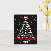 Christmas Airplanes Tree Lots Merry Christmas Men  カード (黄色い花)