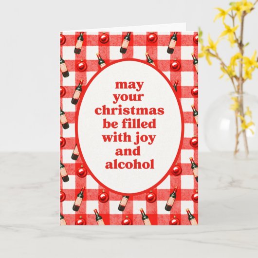 Christmas Alcohol カード (黄色い花)