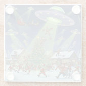 Christmas Alien Invasion, Glass Coaster ガラスコースター (裏面)
