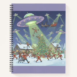 Christmas Alien Invasion, Spiral Notebook ノートブック