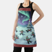Christmas Alien Snow Angels, Apron エプロン (インサイチュ)