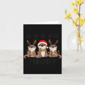 Christmas All Of The Otter Reindeer  カード (黄色い花)