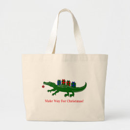 Christmas Alligator Tote Bag ラージトートバッグ
