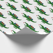 Christmas Alligator Wrapping Paper ラッピングペーパー (角)