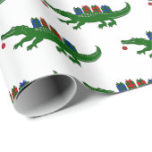 Christmas Alligator Wrapping Paper ラッピングペーパー (ロールコーナー)