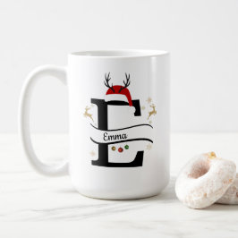 Christmas Alphabet Collection – Letter E Design コーヒーマグカップ