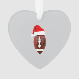 Christmas American Football Ball Santa Hat (3) オーナメント