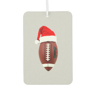 Christmas American Football Ball Santa Hat (3) カーエアーフレッシュナー
