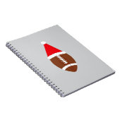 Christmas American Football Ball Santa Hat (4) ノートブック (右側)