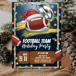 Christmas American Football Holiday Party 招待状