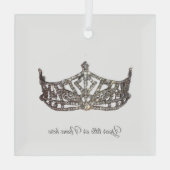 Christmas American Pageant Crown Glass  ガラスオーナメント (裏面)