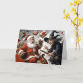 Christmas and Halloween Holidays Humor カード (黄色い花)