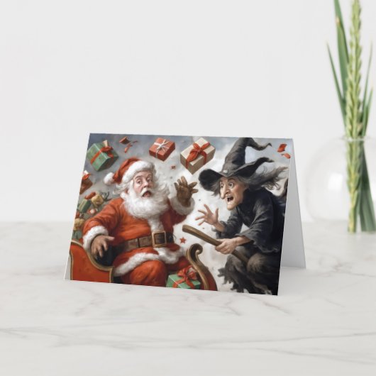 Christmas and Halloween Holidays Humor カード (正面)