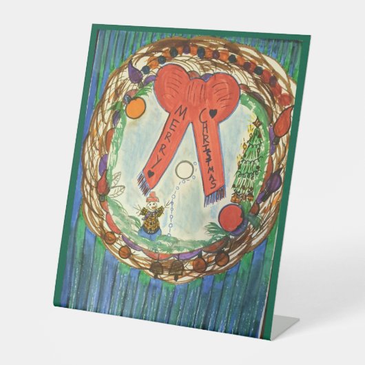 Christmas and Holiday Cheer! Pedestal Sign 台座サイン (正面)