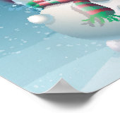 Christmas and New Year greeting card with the imag ポスター (角)