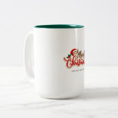Christmas and New year mug ツートーンマグカップ (正面左)