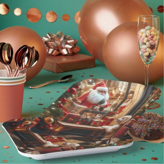 Christmas and Wishes ペーパープレート (複数)