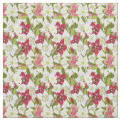 Christmas Anemones-Painted Hellebores Floral ファブリック (見本)