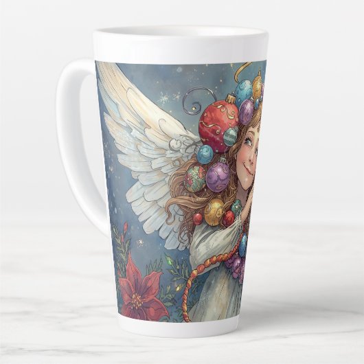 Christmas Angel  カフェラテマグ (左アングル)