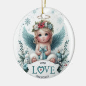 Christmas Angel baby Ornament セラミックオーナメント (左)